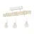 Eglo Plafondlamp Townshend Staal Wit Hout | IP20 - Geschikt voor 3x E27 