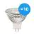Voordeelpak 10x Noxion LED Spot GU5.3 MR16 4.4W 345lm 60D - 830 Warm Wit | Dimbaar - Vervangt 35W