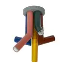 Ledvance Decor Straw Plafond Staal Meerkleurig | Geschikt voor 5X E27