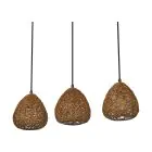 Ledvance Decor Papier Drop Papier/Staal Pendelarmatuur Beige | Geschikt voor 3X E27