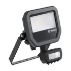 Ledvance LED Floodlight Aluminium Zwart 8W 1200lm 100D - 840 Koel Wit | IP65 - Bewegings- En Lichtsensor - Symmetrisch