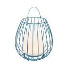Nordlux Tafellamp Jim To-Go Portable Accu Blauw 3W 300lm - 827 Zeer Warm Wit | 3-Staps Dimbaar 