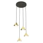 Emibig Hanglamp Elit Staal Goud | Geschikt voor 4x GX53 - Max 10W