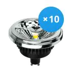 Voordeelpak 10x Noxion Lucent LED Spot GU10 AR111 12W 600lm 40D - 930 Warm Wit | Beste Kleurweergave - Dimbaar - Vervangt 50W