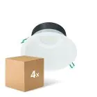 Voordeelpak 4x Philips LED Downlight Coreline DN142B Aluminium Wit 19.2W 2300lm 60D - 840 Koel Wit | Zaagmaat 200mm - IP20 - Wit Reflector