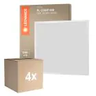 Voordeelpak 4x Ledvance LED Paneel Compact Aluminium Wit 33W 3630lm - 840 Koel Wit | 60x60cm - UGR < 19