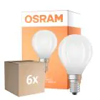 Voordeelpak 6x Osram Classic LED E14 Kogel Filament Mat 5.5W 806lm - 840 Koel Wit | Dimbaar - Vervangt 60W