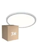 Voordeelpak 3x Nordlux LED Plafondlamp Oja 29 Wit 15W 1700lm - 830-840 CCT | IP20