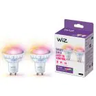 Duopak 2x WiZ Smart LED Spot GU10 PAR16 5W 400lm 36D | Beste Kleurweergave - Dimbaar - Vervangt 50W